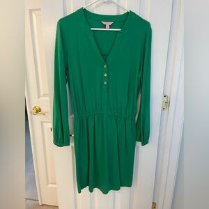 Lilly Pulitzer Emerald Long Sleeve Dress